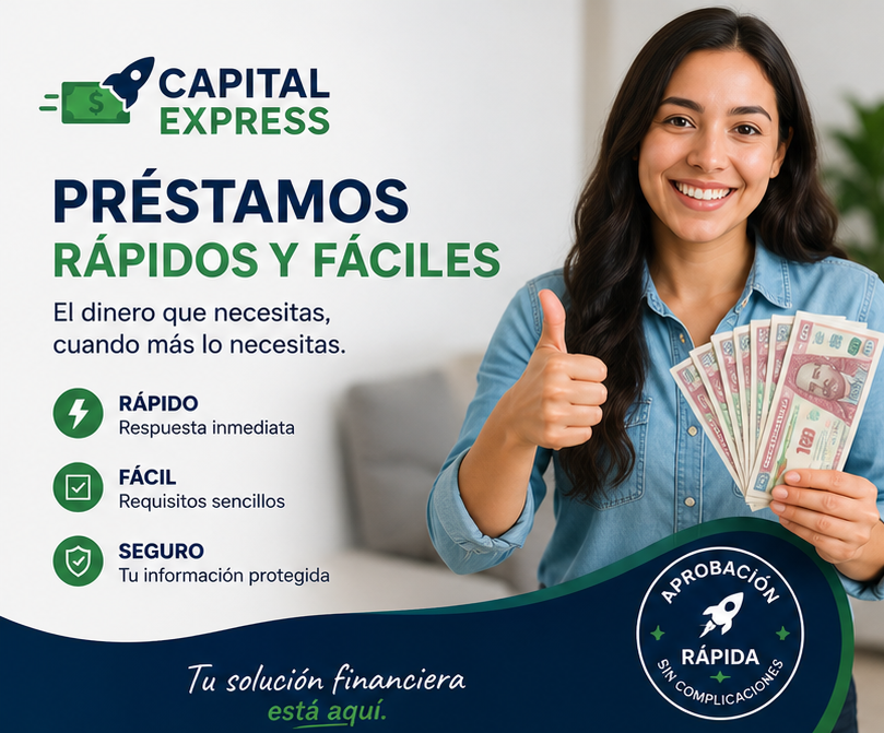 Préstamos rápidos y fáciles con Capital Express